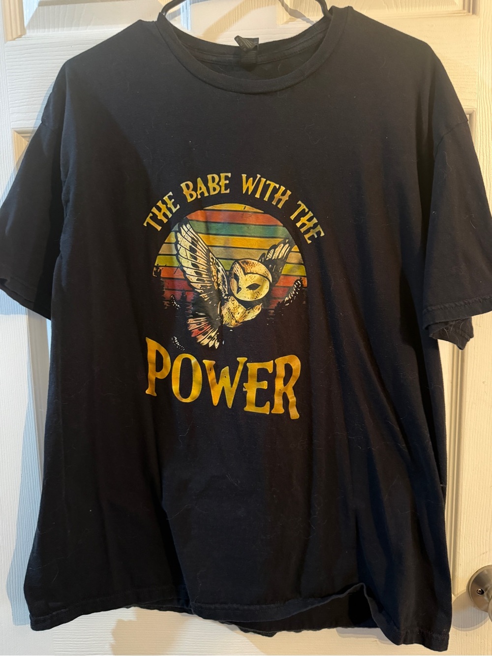 The Babe With The Power Graphic Tee - Black